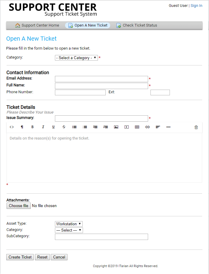 Introduction To Service Desk Module, Tickets System Service Desk COMODO